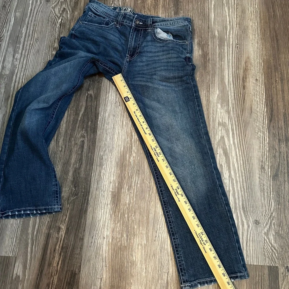 TK‎ Axel Mens Jeans W32 L30 Blue Denim Relaxed Fit Straight Leg Color Harbor